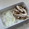 レンチン5分♪【甘辛すき焼き風うどん】の下準備