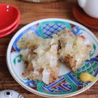レンジで簡単♪切り分けて食べる包まないシュウマイ