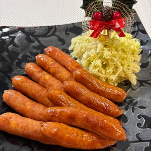 楽ラク手抜キッチン🐶🐾の作ってみた!投稿(千切りキャベツ（カット野菜使用）で即席ザワークラウト風)