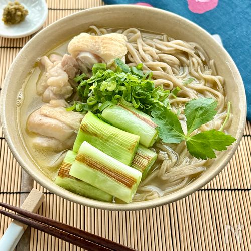 【濃厚コクうま!】黄金の塩鶏南蛮蕎麦