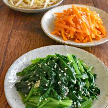 レンジでお手軽！お好み野菜でだしナムル