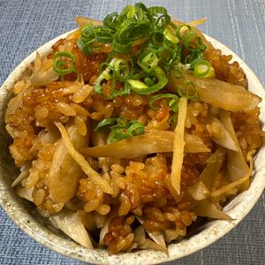 楽ラク手抜キッチン🐶🐾の作ってみた!投稿(生姜とごぼうの炊き込みご飯)