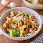 【白菜とツナの酒蒸しサラダ】副菜や作り置きに！白菜がおいしい