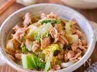 【白菜とツナの酒蒸しサラダ】副菜や作り置きに！白菜がおいしい