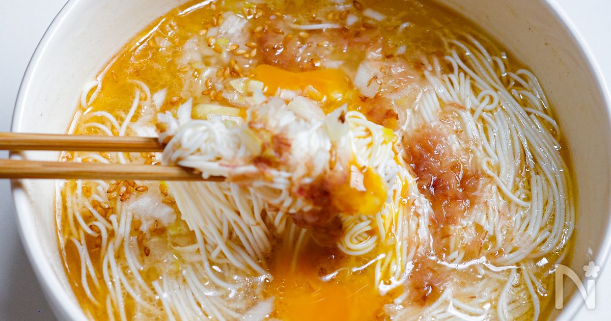 混ぜるだけ！旨だしそうめん