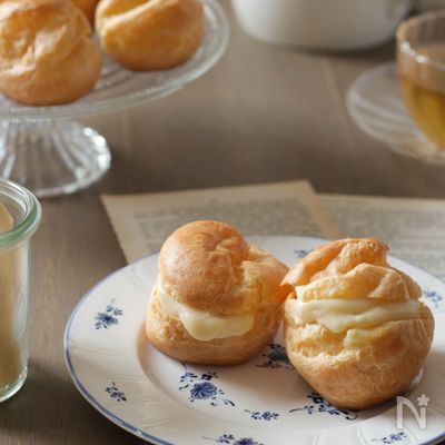 サクサク♪バターなしで米粉シュークリーム（グルテンフリー）