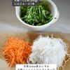 野菜が消える！【千切り野菜と肉団子の和風なべ】の工程1