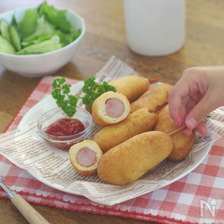 たぶん一番つくりやすいアメリカンドッグ By お天気ママ 食養生研究家 レシピサイト Nadia ナディア プロの料理家のおいしいレシピ