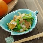 水菜と柿のおろし和えもの～なめ茸瓶詰め～