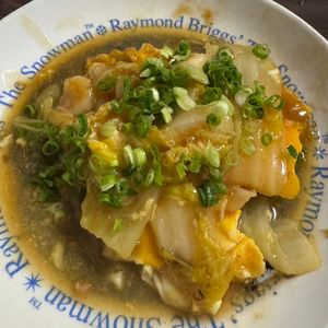 ミナの作ってみた!投稿(白菜とむき海老と卵のオイスターとろみ炒め)