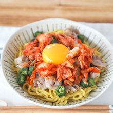 ネバうま！【豚キムチの冷し中華】
