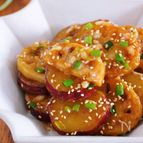 作り置きやお弁当に『さつまいもとれんこんのねぎだく中華あえ』