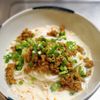 【きな粉入りピリ辛肉味噌が合う】豆乳担々白いカレーうどんの工程3