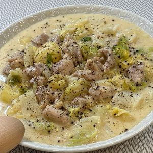 楽ラク手抜キッチン🐶🐾の作ってみた!投稿(【白菜の和風クリームシチュー】ほっこり濃厚♡ルウ不要)