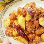 ～名古屋風～鶏胸肉とさつまいもの甘辛から揚げ