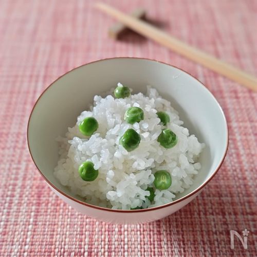 春の味【ぶんどまめご飯】色鮮やかに美味しいね。
