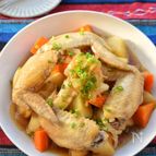 【レンチンde簡単】旨味がしみしみ♪手羽先肉じゃが♪