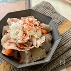 もつ煮風！『豚ばらみそ煮込み』お肉も野菜もとろとろ♪