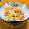ゆきまる🐬🫧の作ってみた!投稿(レンジで完結！！鶏ひき肉で味染み肉じゃが)