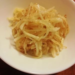 ぽぽペの作ってみた!投稿(5分で完成☆大根のごまおかか和え)