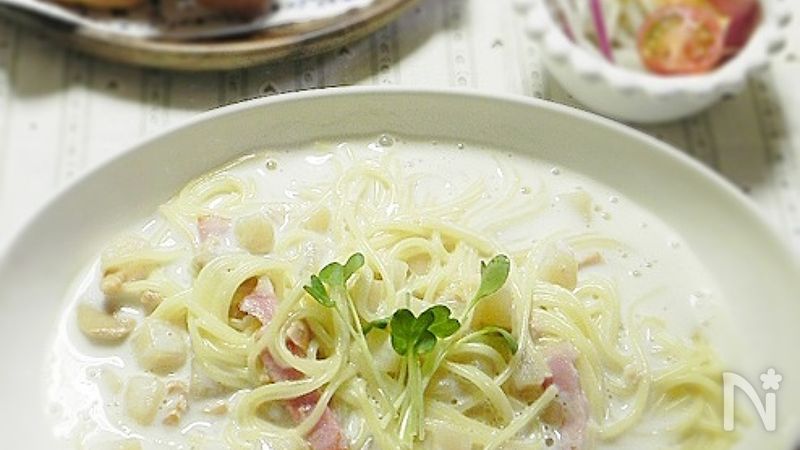 クラムチャウダースープパスタ レシピサイトnadia