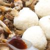 鶏とキノコのたれしみガリバタ焼きおにぎりの工程5