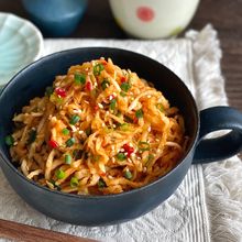【材料２つ】パリポリ食感☆切り干し大根のキムチ風