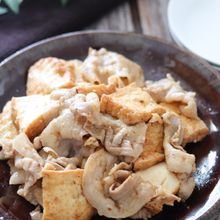 5分で簡単本格仕上げ♡絹揚げと豚ばらのXO醬炒め