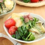 豆腐と夏野菜の冷やし一汁三菜ボウル