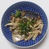 オレンジの作ってみた!投稿(簡単10分！さっぱりコクうま♪「焼きサバのガリバタぽん酢」)
