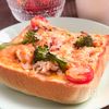厚切り食パンで♪さばとブロッコリーのチーズオープンサンド
