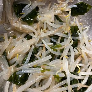 ここあの作ってみた!投稿(レンジで5分！【もやしとわかめの無限ナムル】胡麻油香る♩)