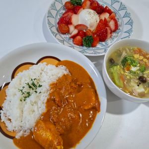 えびちゃんの作ってみた!投稿(生クリーム不使用♪『鶏むね肉 de バターチキンカレー』)