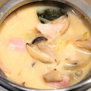 えんぢさんの作ってみた!投稿(【かぼちゃとベーコンの豆乳みそスープ】具沢山スープで温まる♪)