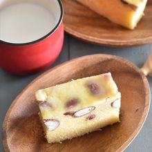 【甘じょっばい金時豆のレンジ蒸しケーキ】おかずをリメイク！