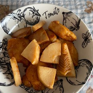 万福の作ってみた!投稿(『たけのこと鶏肉の甘辛炒め』旬のたけのこでご飯が進む!!)
