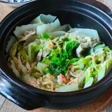 疲れた日にこれ。【豚肉と白菜のミルフィーユ一人鍋】