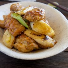 鶏肉と長ネギの甘辛にんにく炒め ご飯の進むおかず