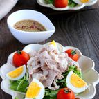 疲労回復に効く！さっぱり梅ドレッシングの♡豚しゃぶサラダ