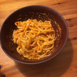 うぃんうぃんうぃん🎵の作ってみた!投稿(【プルダック風カルボうどん】あえるだけの速攻飯!!)
