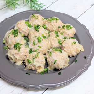 AYANO.•*¨*•.☆の作ってみた!投稿(【皮は乗せるだけ！】ワンパン焼き焼売)