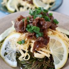 フライパンで作る瓦そば