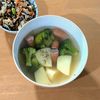 かおちゃんの作ってみた!投稿(【即席ポトフ風スープ】10分かからない♡包丁まな板不要!)