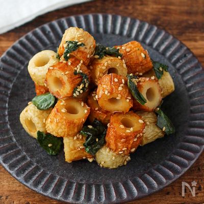 【あと一品に♪青じそ香るちくわの甘辛焼き】お弁当にもおすすめ