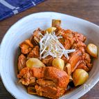 煮るだけ簡単！！スペアリブとホクっとにんにくのさっぱり煮　