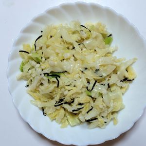 ふうかの作ってみた!投稿(レンジで簡単！《キャベツのうま塩ナムル》)