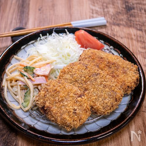 我が家のコロッケは牛挽き肉100%で作っています