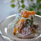 彩り野菜のクリームチーズ塩麴和え