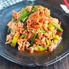 ご飯が進む！ニンニクの芽たっぷり豚キムチ炒め