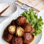 豆腐でヘルシー＊エッグイン照り焼きミートボール